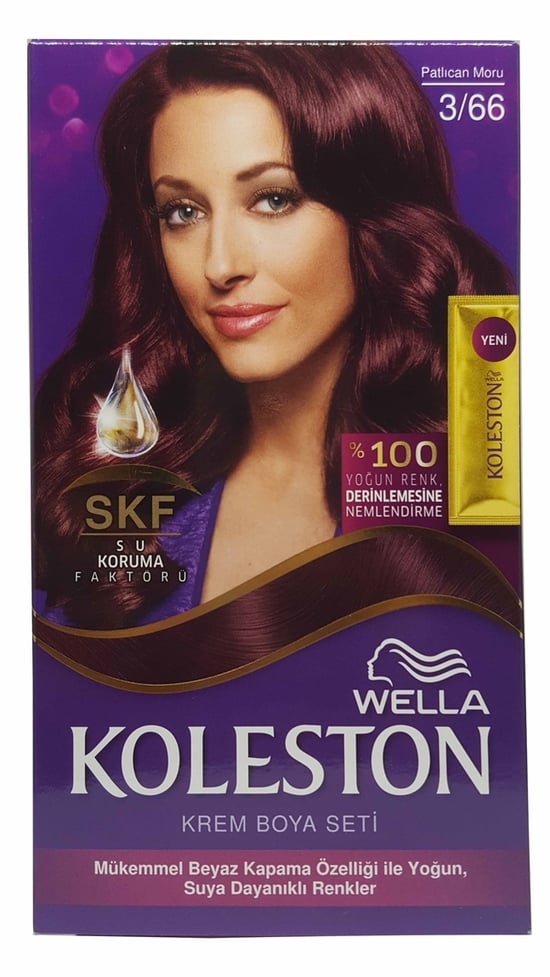 Koleston Kit Saç Boyası patlican moru 3 66