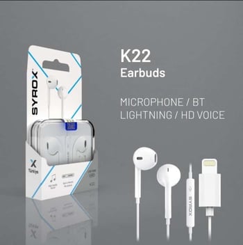 SYROX K22 KULAKLIK LİGHTNİNG MİKROFONLU