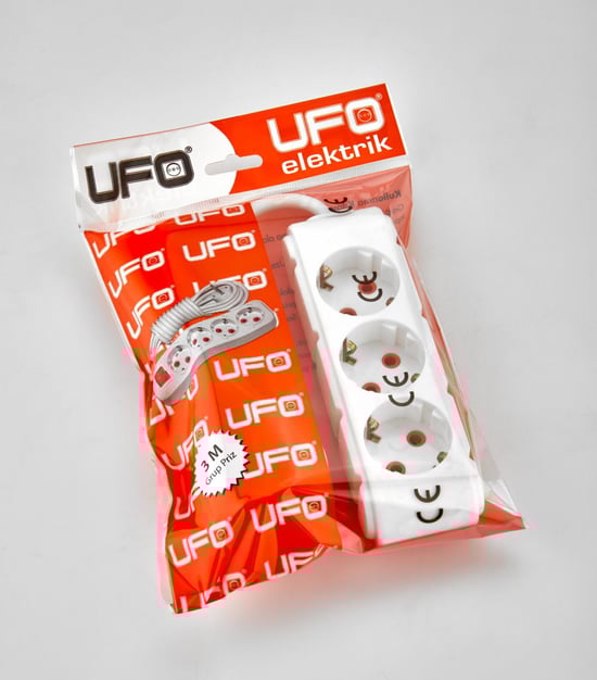 Ufo 3'lü 2 Metre Grup Priz Beyaz