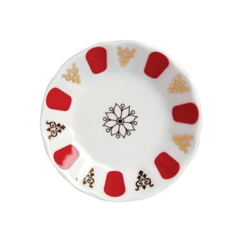 Akel Kahveci Çay Tabak Desenli-Melamin Kahveci Çay Tabağı