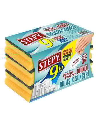 Stepy, sıtepi, bulaşık süngeri, sünger, temizlik süngeri, renkli bulaşık süngeri, sarı sünger, yeşil sünger, bulaşık temizleme süngeri, bulaşık süngeri fiyatları, temizlik ürünleri, bulaşık sünger, bulasik sungeri