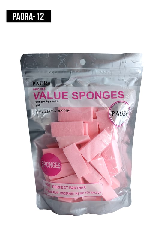 İthal Aksesuar Renkli Makyaj Süngeri PAORA-12