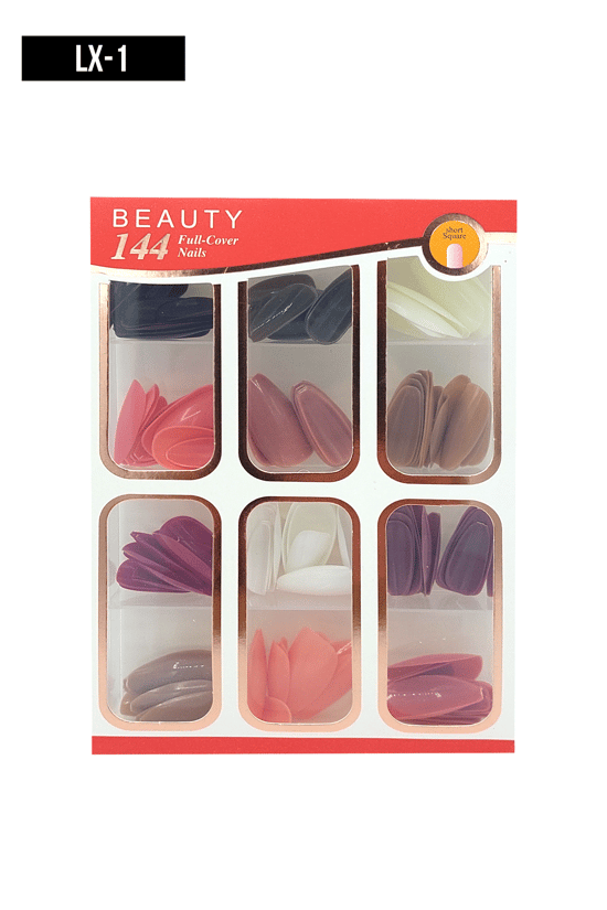 İthal Aksesuar Renkli 144'Lü Takma Tırnak
