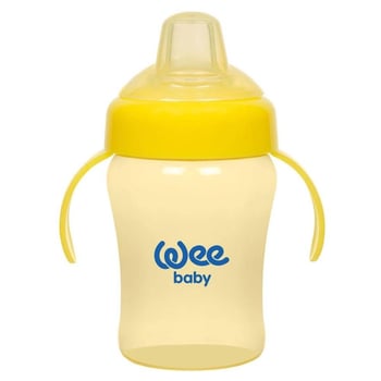 Wee Baby Colorful Akıtmaz Kulplu Bardak 240 Ml Sarı