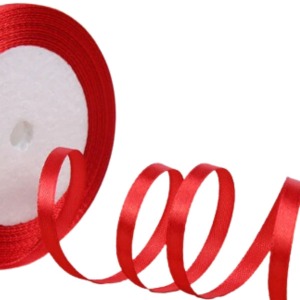 P Parla Saten Kurdele 2 cm 10 Metre Kırmızı