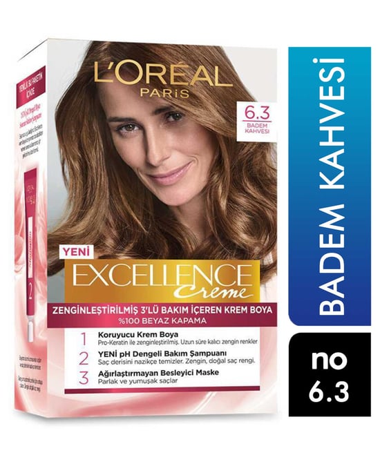 Loreal Excellence Set Saç Boyası No:6.3 Badem Kahvesi