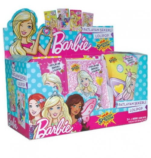 Barbie Lisanslı 12 Gr Patlayan Şekerli Lolipop Şekerleme