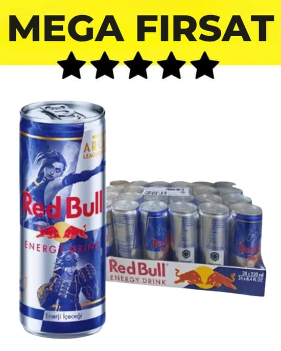 Red Bull Enerji İçeceği 250 ml X 24'lü Paket Arcane League Of Legends