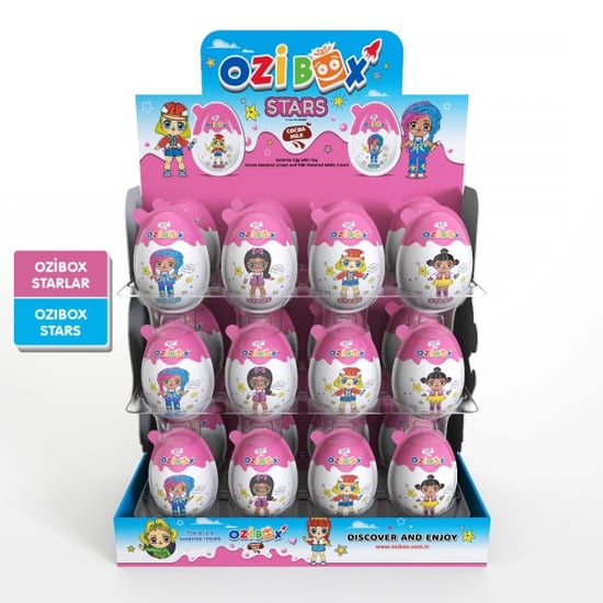 Ozibox Starlar 20Gr. Çikolatalı Sürpriz Yumurta