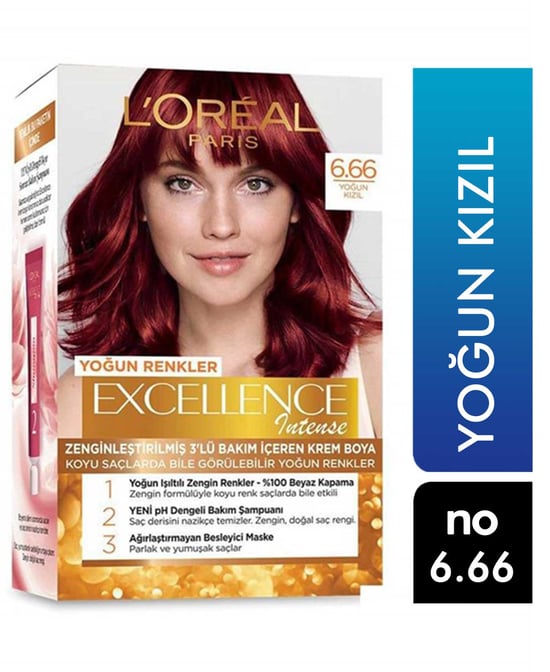 Loreal Excellence Set Saç Boyası Yoğun Kızıl No: 6.66
