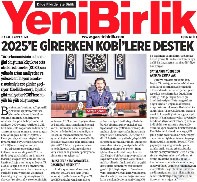 2025'e Girerken Kobi'lere Destek