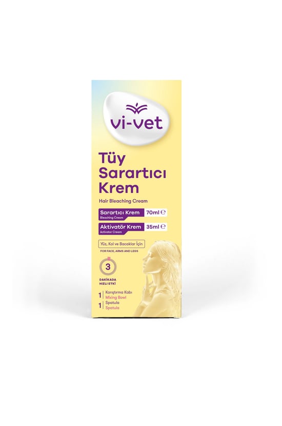 Vivet Tüy Sarartıcı Krem 70 ml + 35 ml + Karıştırma Kabı + Spatula
