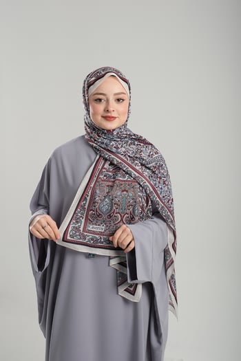 Hürrem Bone Krem Desenli Şal Kesik Elyaf Pamuksu Etnik Dijital Baskılı 202123_40