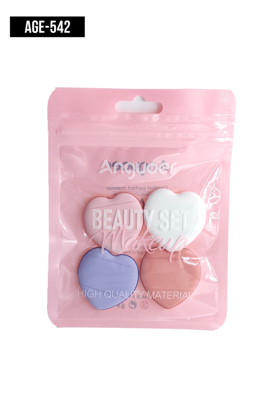 İthal Aksesuar Renkli 4'Lü Makyaj Süngeri