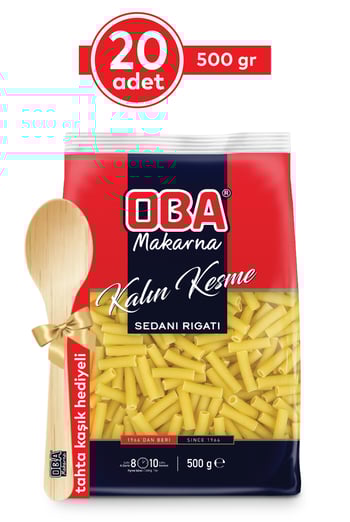 Oba Makarna Kalın Kesme 500 Gr * 20 Adet