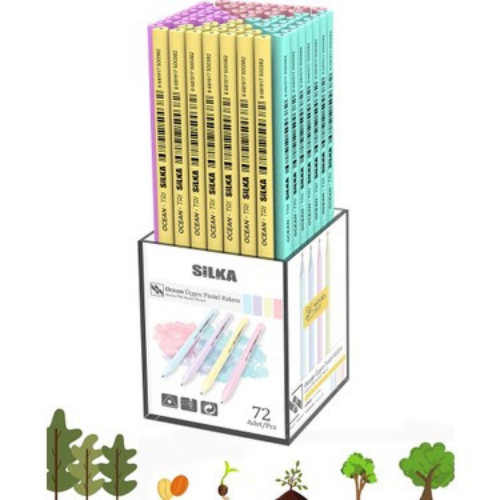 Si̇lka Üçgen Pastel Kurşun Kalem