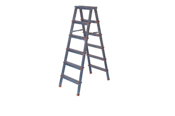 4+4 Basamaklı Çift Çıkışlı Profil Merdiven (Ev, bahçe, işyeri içi