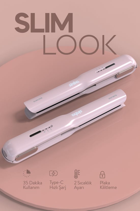 Sinbo Şarj Edilebilir Kablosuz Taşınabilir Saç Düzleştirici Shd-1742