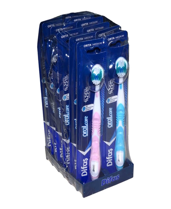 Difaş Diş Fırçası Oral Care 12'li Paket Orta