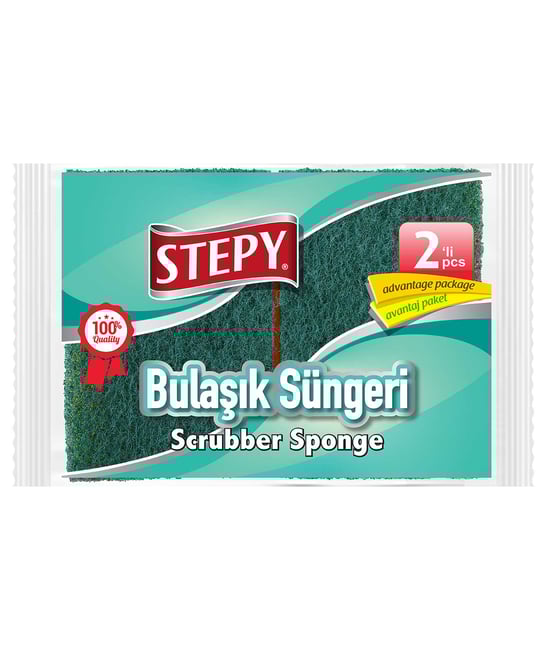 Stepy Düz Bulaşık Süngeri 2'li Paket