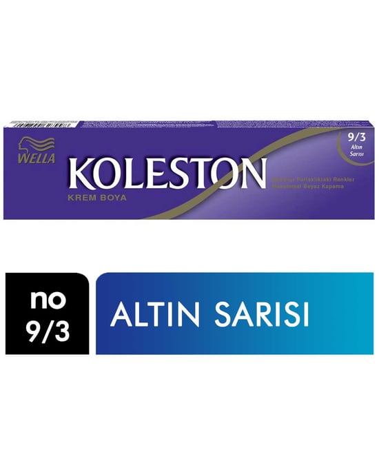 Koleston Saç Boyası Tüp no 9/3 Altın Sarısı