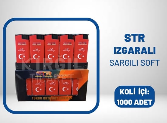 Str Dolumlu Izgaralı Jet Çakmak (Türk Bayrağı)