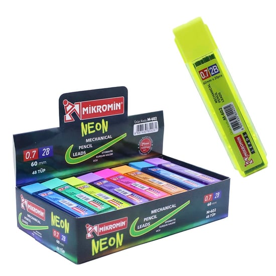 Mikro M-602 60Mm Neon Kurşu Kalem Ucu 07 48'li