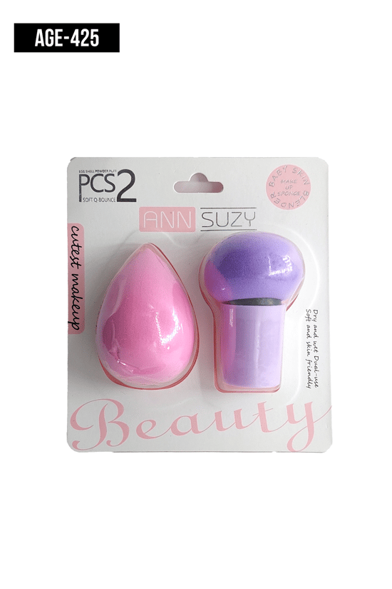 İthal Aksesuar Renkli 2'Li Makyaj Süngeri