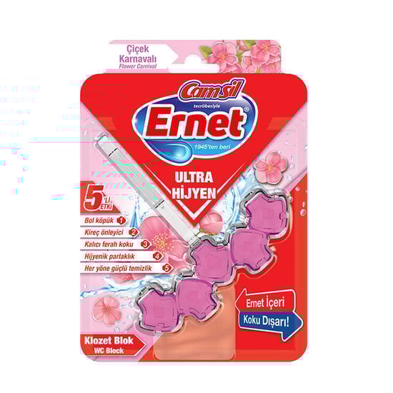 Ernet Ultra Hijyen Klozet Blok Çiçek Karnavalı
