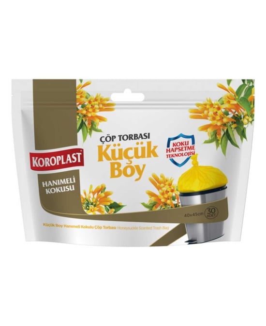 Koroplast Hanımeli Kokulu Çöp Torbası Küçük Boy 30 Poşet