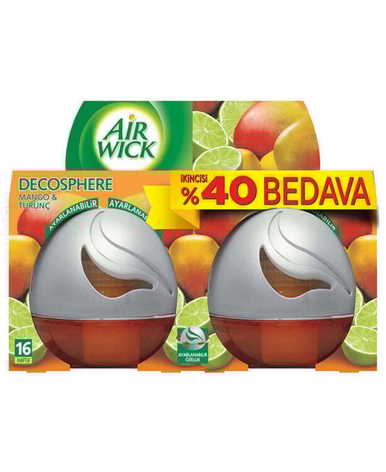 Airwick Oda Kokusu 2'li Paket Decosphere& Mango