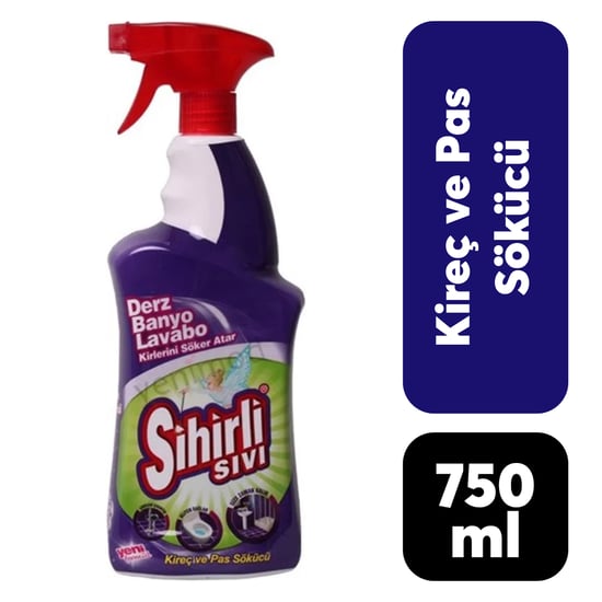 Sihirli Güç Çözücü Sprey Kireç & Pas Sökücü 750 ml Banyo