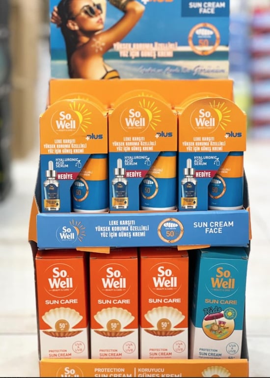 Sowel Güneş Kremi Seti (12 Adet Hyaluronic Serumlu Set + 3 Adet Çocuk + 9 Adet Yetişkin)