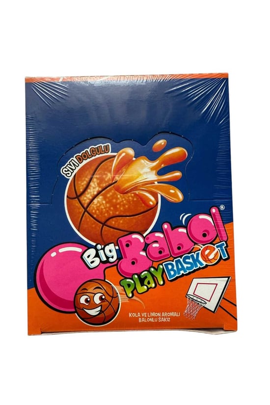 Big Babol Play Basket Sıvı Dolgulu Kola ve Limon Aromalı Sakız 28 Adet x 20 g