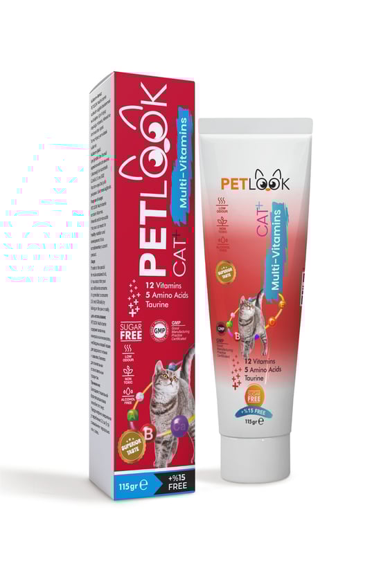 Petlook Multivitamin Kedi Maltı 115 GR, Kedi Malti, Kedi Ödülü ve Kedi Vitamini