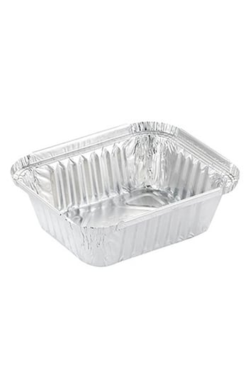 Alüminyum Kap 350 gr Dikdörtgen 100 Adet