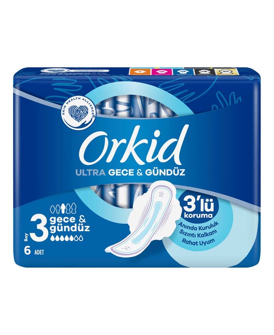 Orkid Hijyenik Ped Ultra 6'lı Gece & Gündüz