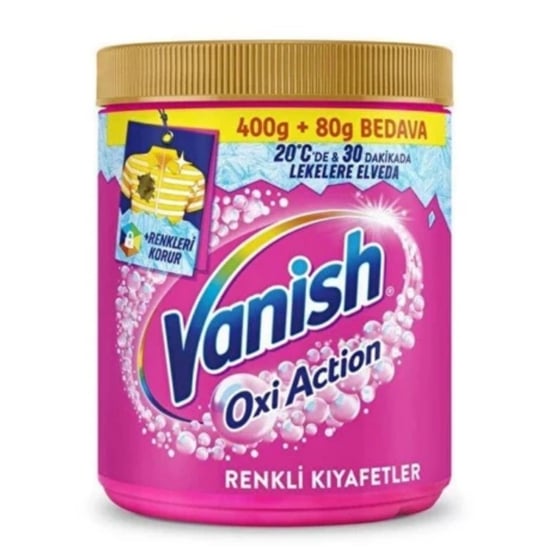 Vanish Ultimate Leke Çıkarıcı Toz Pembe 480 Gr