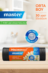 Macromax Master Büzgülü Vanilya Kokulu Çöp Torbası Orta Boy 30'Lu