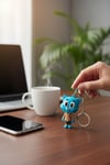Gumball Figürlü Hareketli Anahtarlık