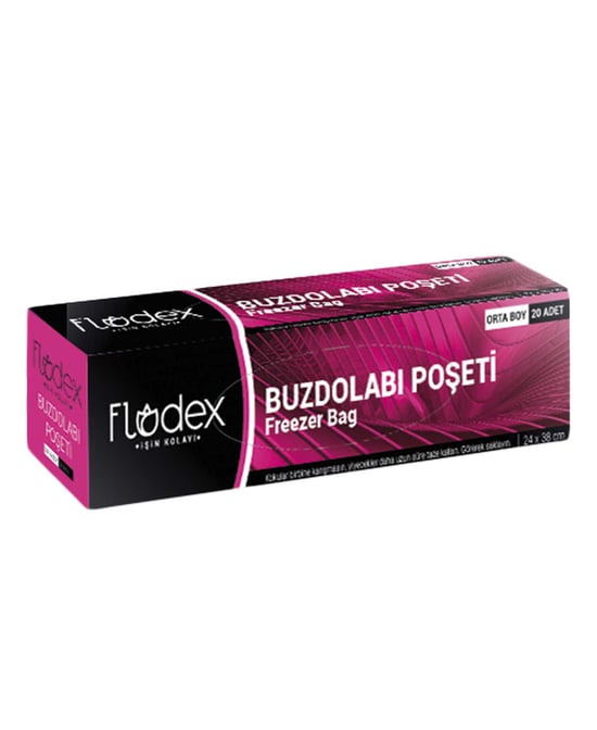 Flodex Buzdolabı Poşeti Orta Boy (24x38) 20'li Paket