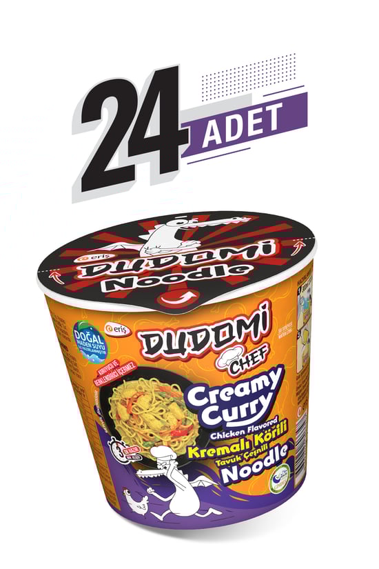 24’lü Kremalı Körili Tavuklu Noodle Bardak 24x80 Gr