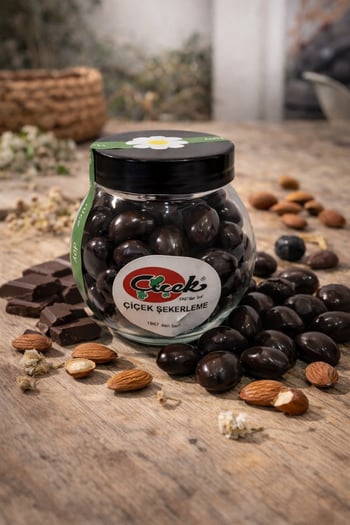 Bitter Çikolatalı Badem Draje -100 Gr