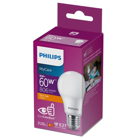 Phılıps Led Sarı Işık Ampul 8-60w