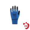 Beybi Pn Zebra Mavi Polyester Örme Nitril Iş Eldiveni 10 Beden