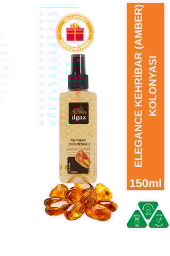 Ilgaz Kehribar Elegance Series Sprey Çanta Boy Kolonya 150 Ml