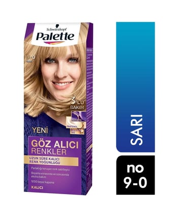Palette Göz Alıcı Renkler No:9.0 Sarı Kadın Saç Boyası