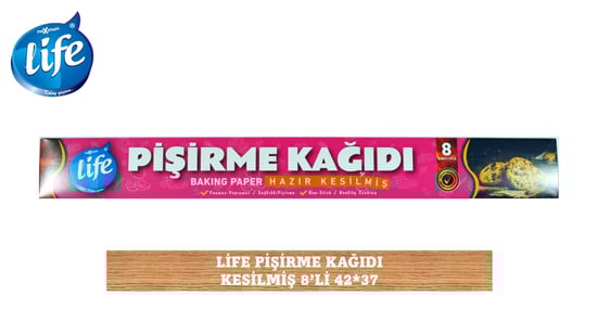 Life Pişirme Kağıdı Kesilmiş 8'Li
