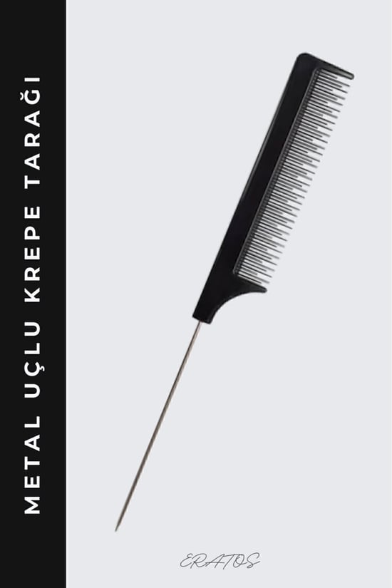 Eratos Metal Saplı Krepe Tarak