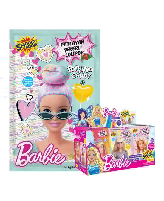 Hleks Barbie Patlayan Şekerli Lolipop 12 gr x 36'lı Paket